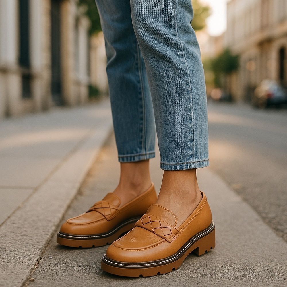Nordstrom Tan Leather Loafers - Picture 2 of 9